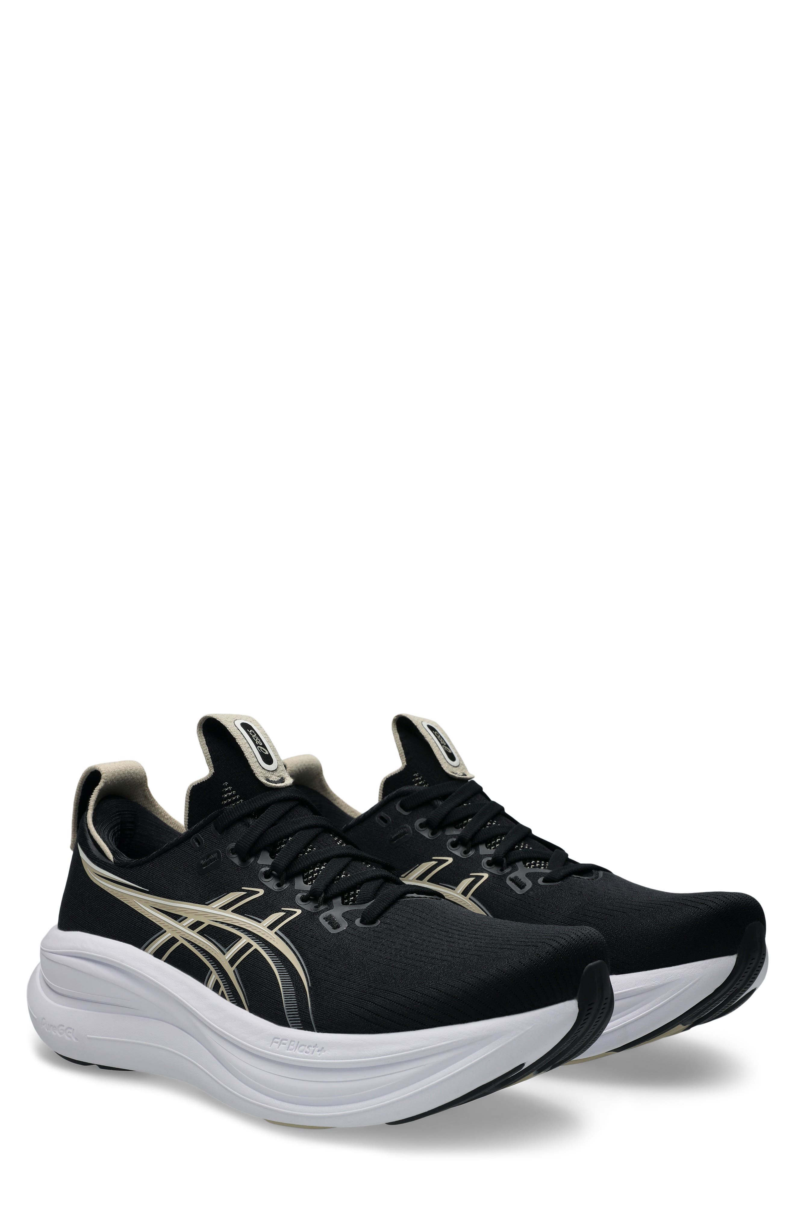 ASICS<sup>®</sup> GEL-NIMBUS<sup>®</sup> 28 Running Shoe, Main, color, Black/ Feather Grey