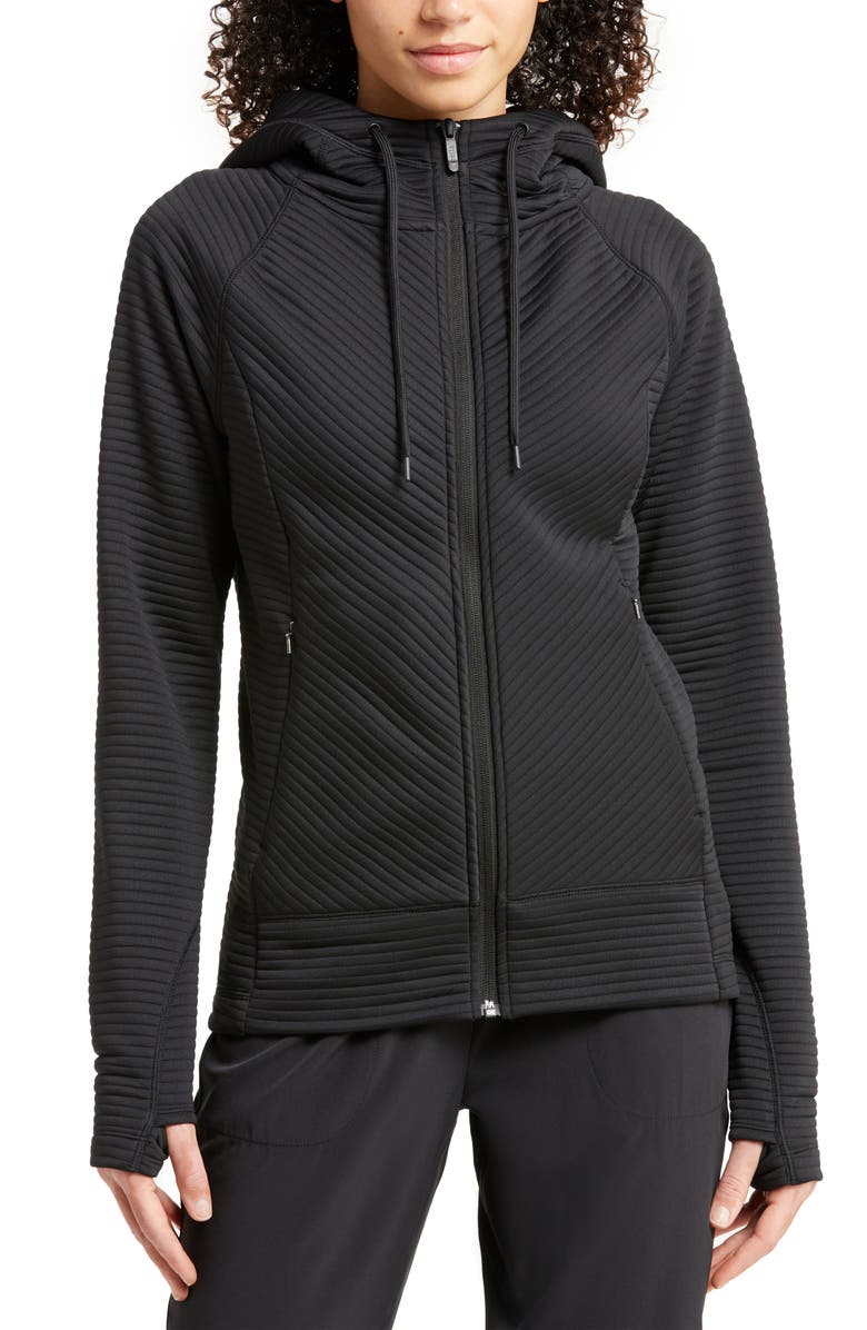 Zella Zen Ottoman Full Zip Hoodie, Alternate, color,