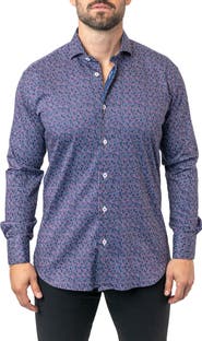 Maceoo Einstein Stretchchain 60 Multi Contemporary Fit Button-Up Shirt