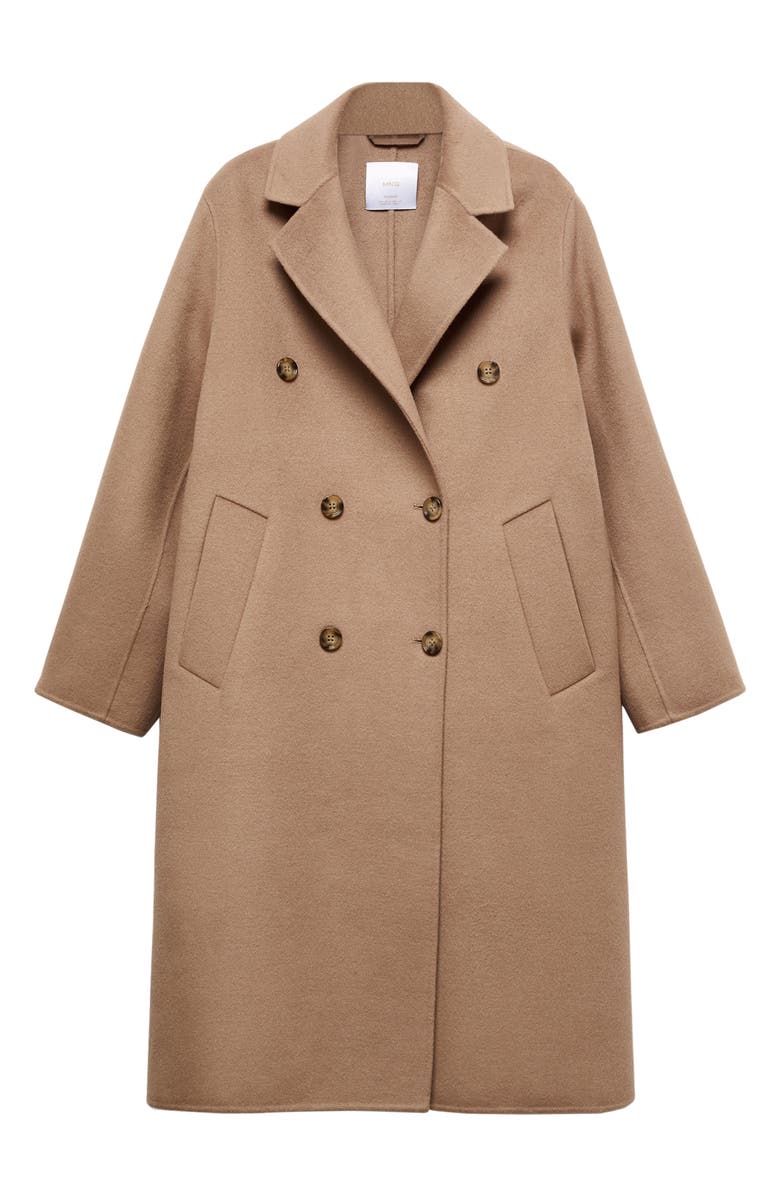 MANGO Oversize Wool Blend Coat, Main, color,
