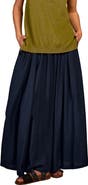 Celtic & Co. Mid Rise Linen-Blend Maxi Skirt