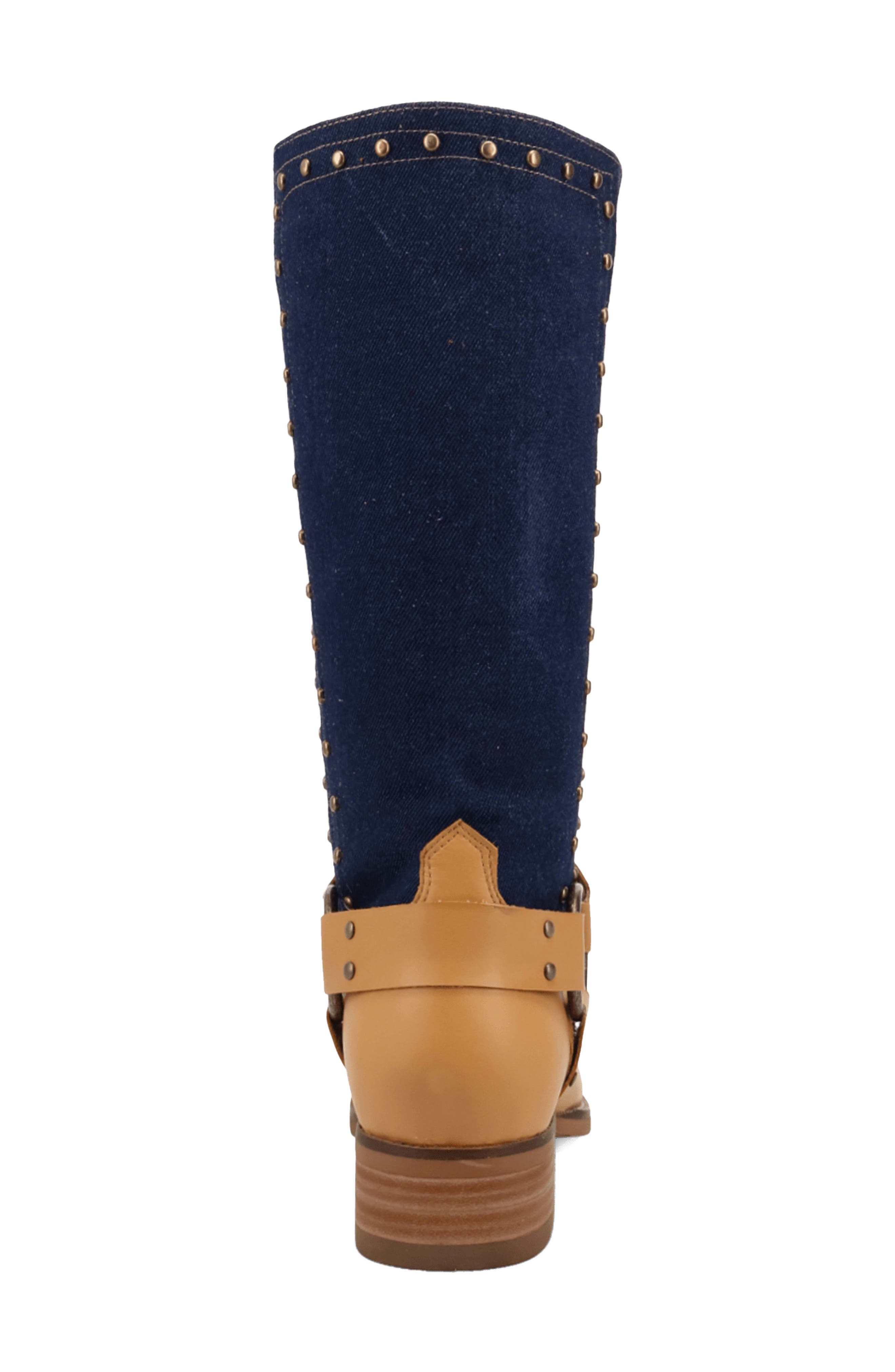 True Denim Harness Boot, Alternate, color, PLANTAIN
