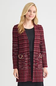 Misook Heritage Multi-Stitch Knit Jacket