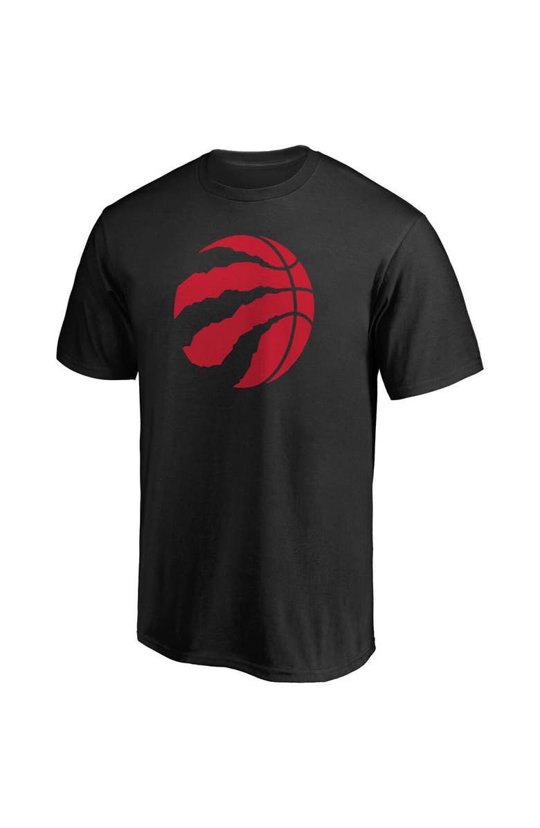 FANATICS Men's Fanatics Branded Black Toronto Raptors Primary Team Logo T-Shirt, Alternate, color, Black
