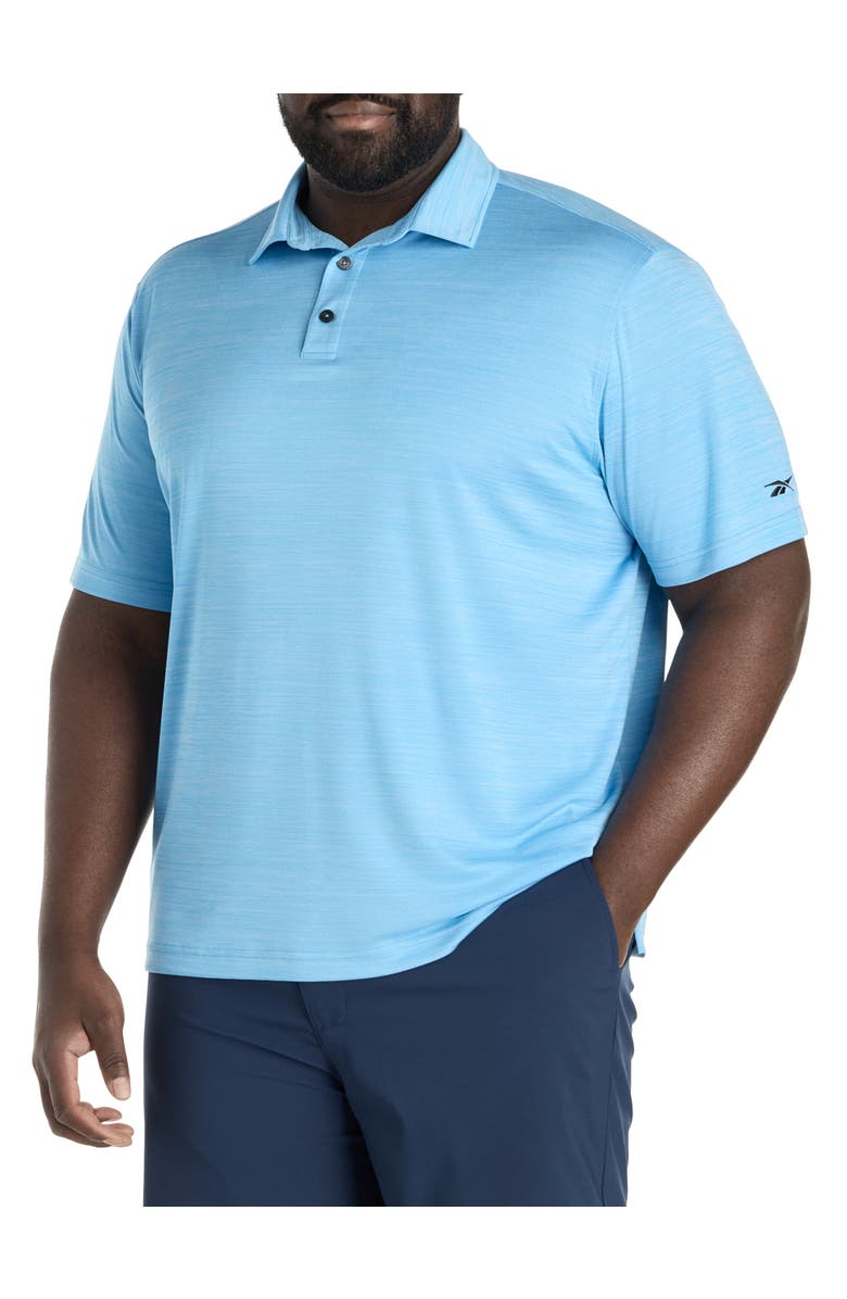 Reebok Big
Tall Performance Heather Polo Shirt, Main, color, Semi Future Cyan