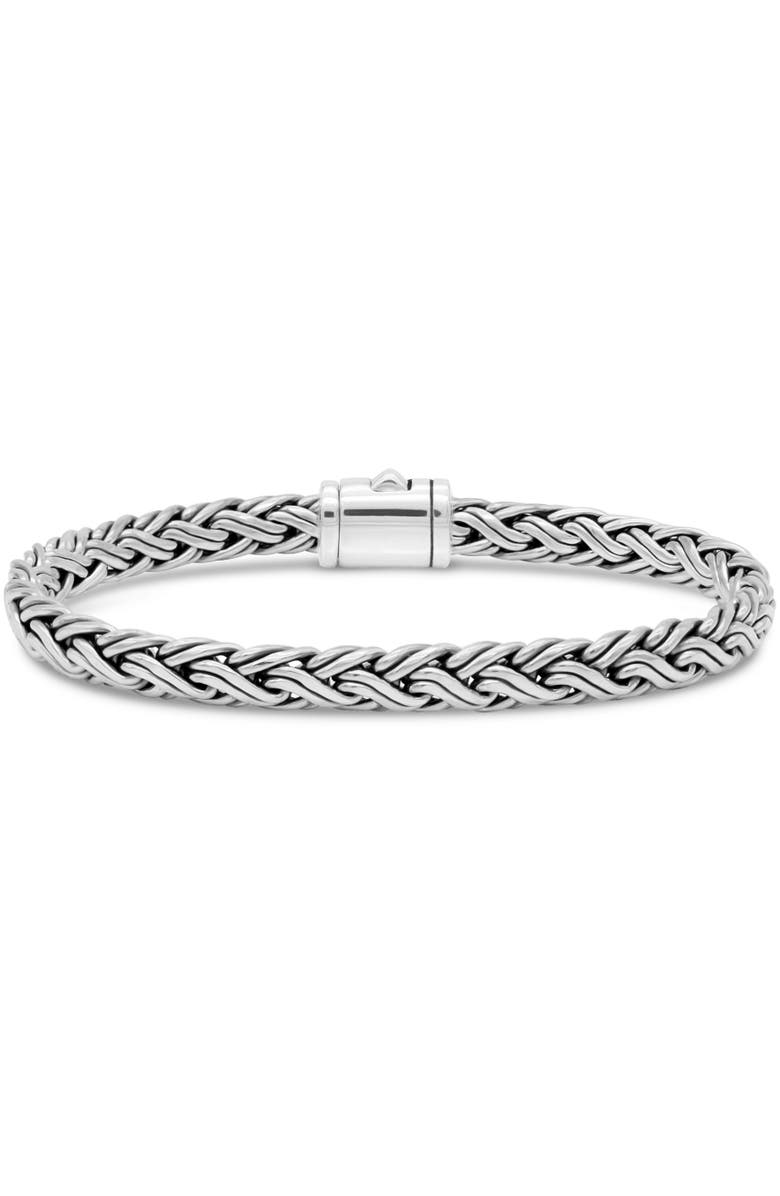 DEVATA Paddy Oval 6mm Chain Bracelet in Sterling Silver, Alternate, color, Silver