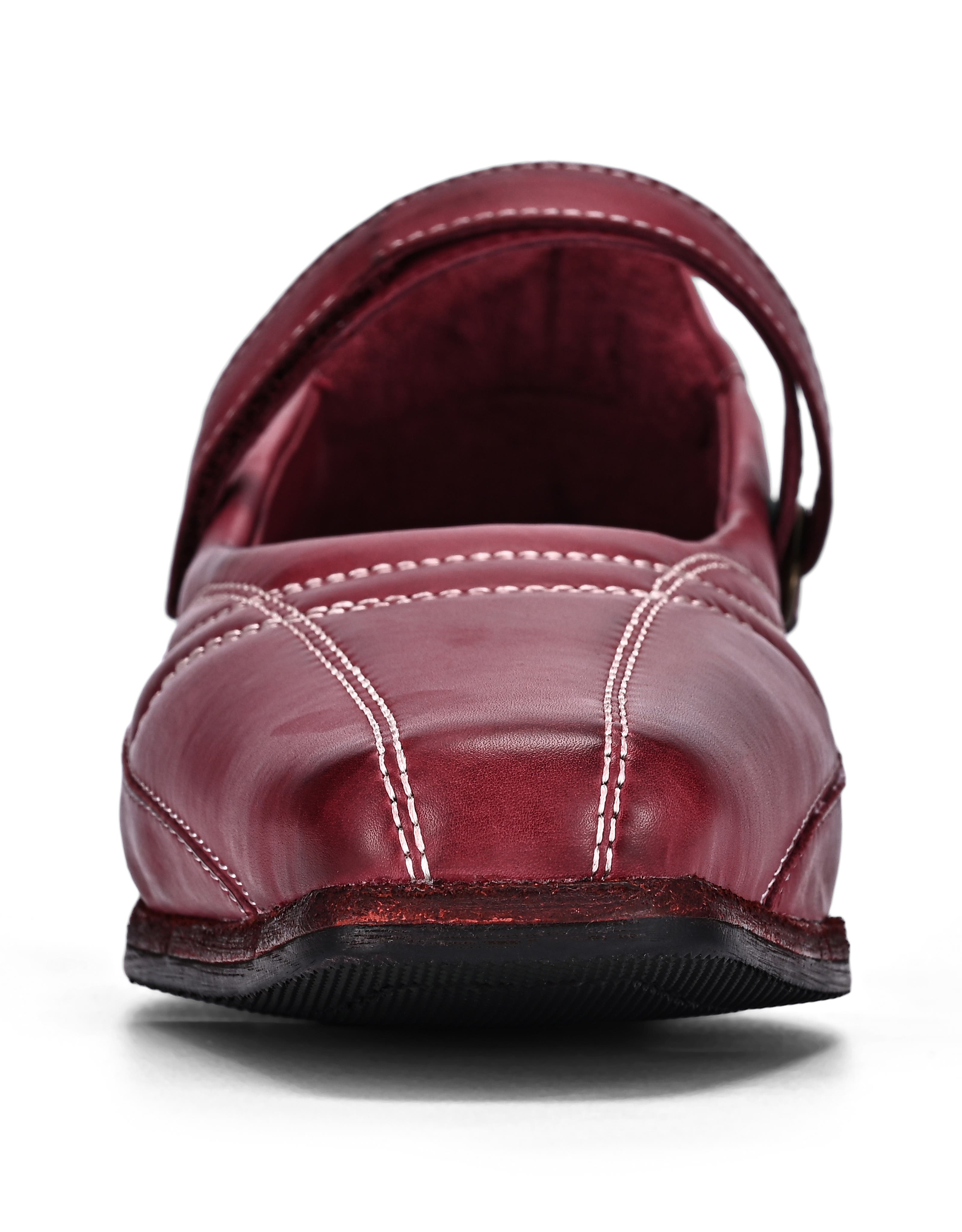 Folk Genuine Leather Mary Jane Heel, Alternate, color, Merlot