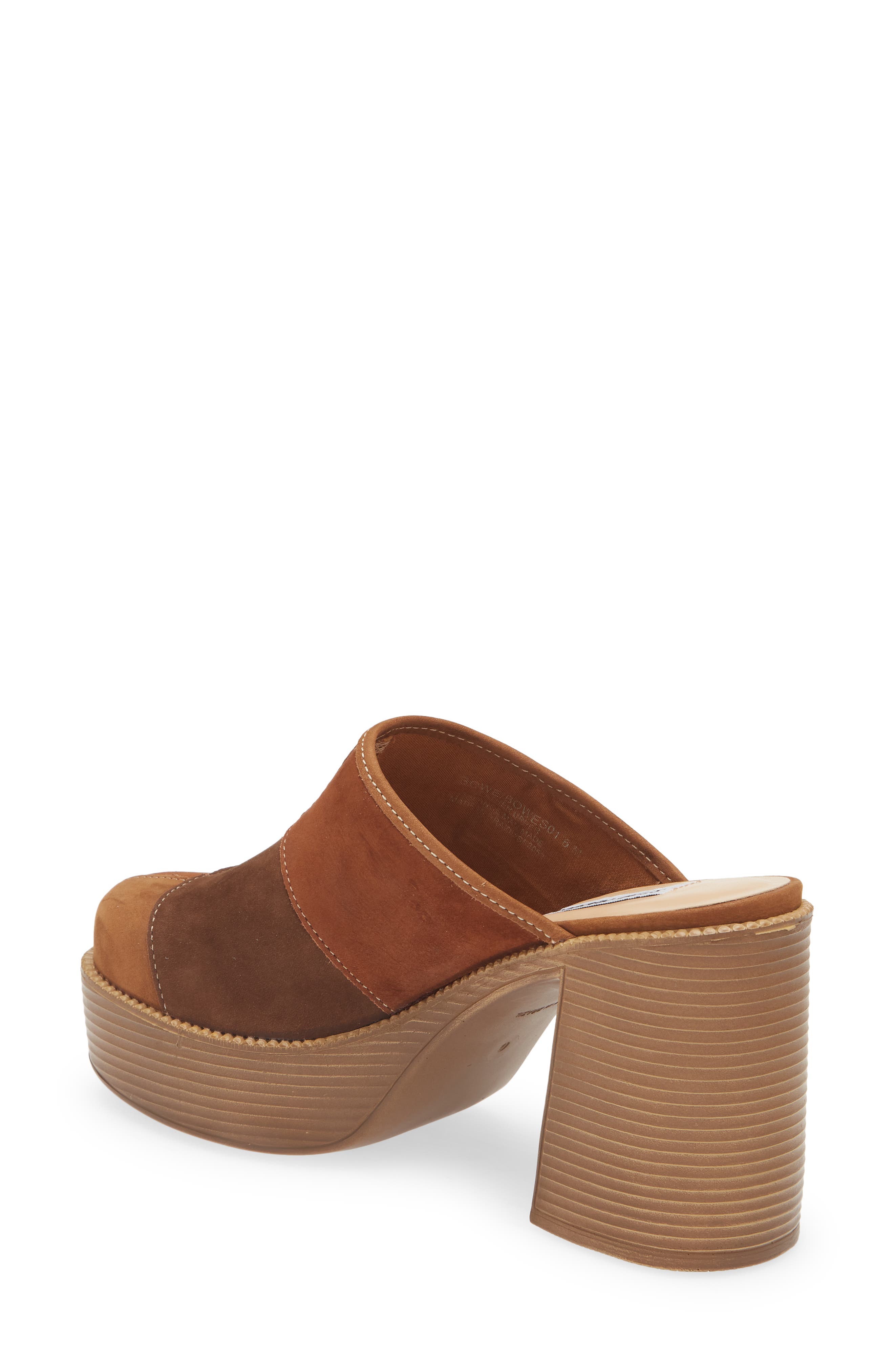 Bowe Platform Mule, Alternate, color, TAN MULTI