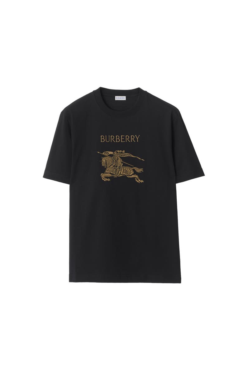 Burberry EKD Cotton T-shirt, Alternate, color, Black