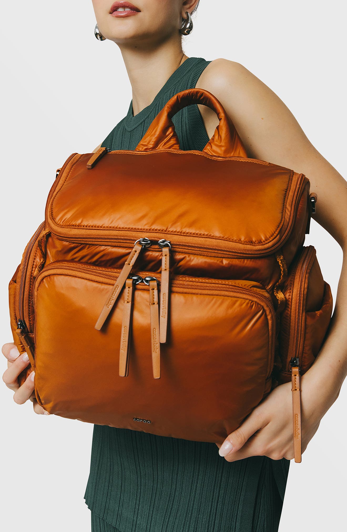 Caraa Medium Baby Bag Diaper Bag, Alternate, color, Clay