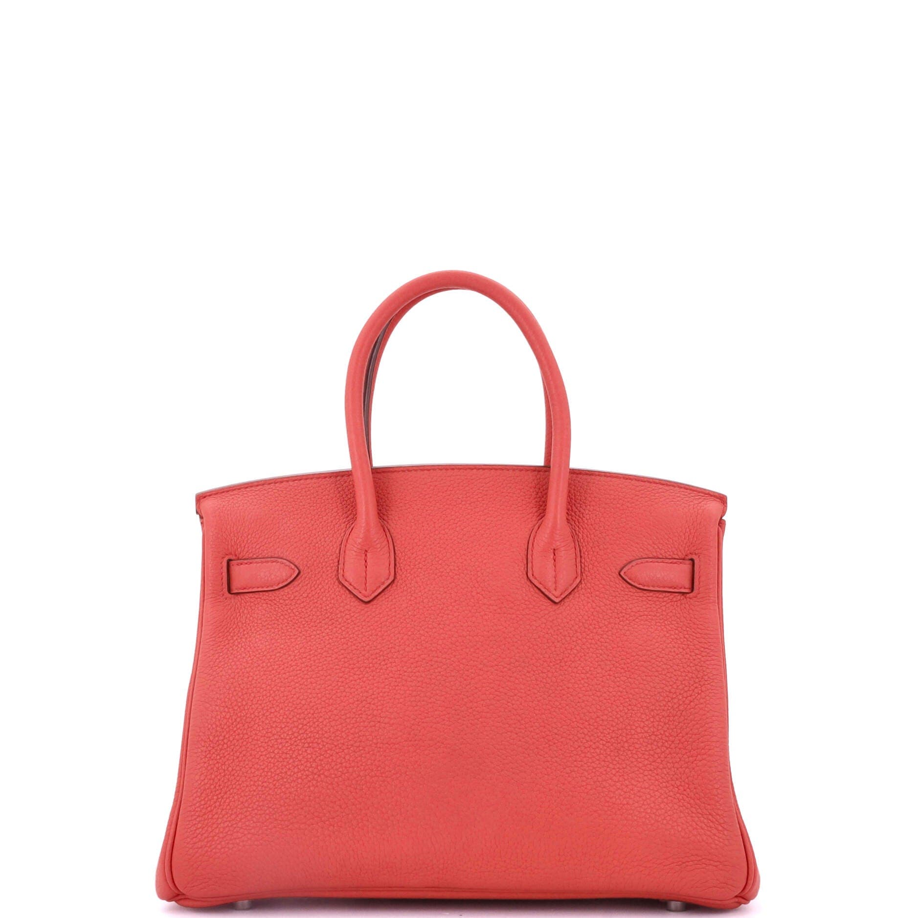 Pre-Owned Hermes Birkin Handbag Pink Clemence with Palladium Hardware 30, Alternate, color, Bougainvillier