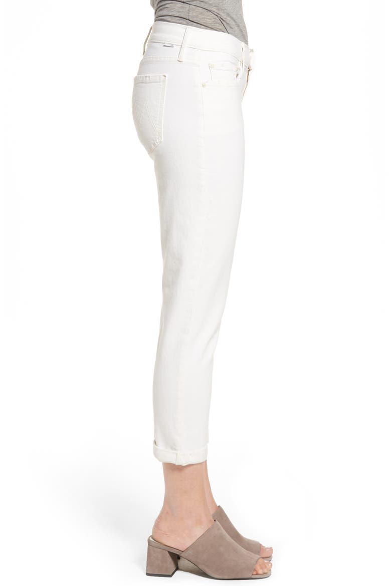 The Dropout Crop Boyfriend Jeans, Alternate, color, WHIPPING THE CREAM