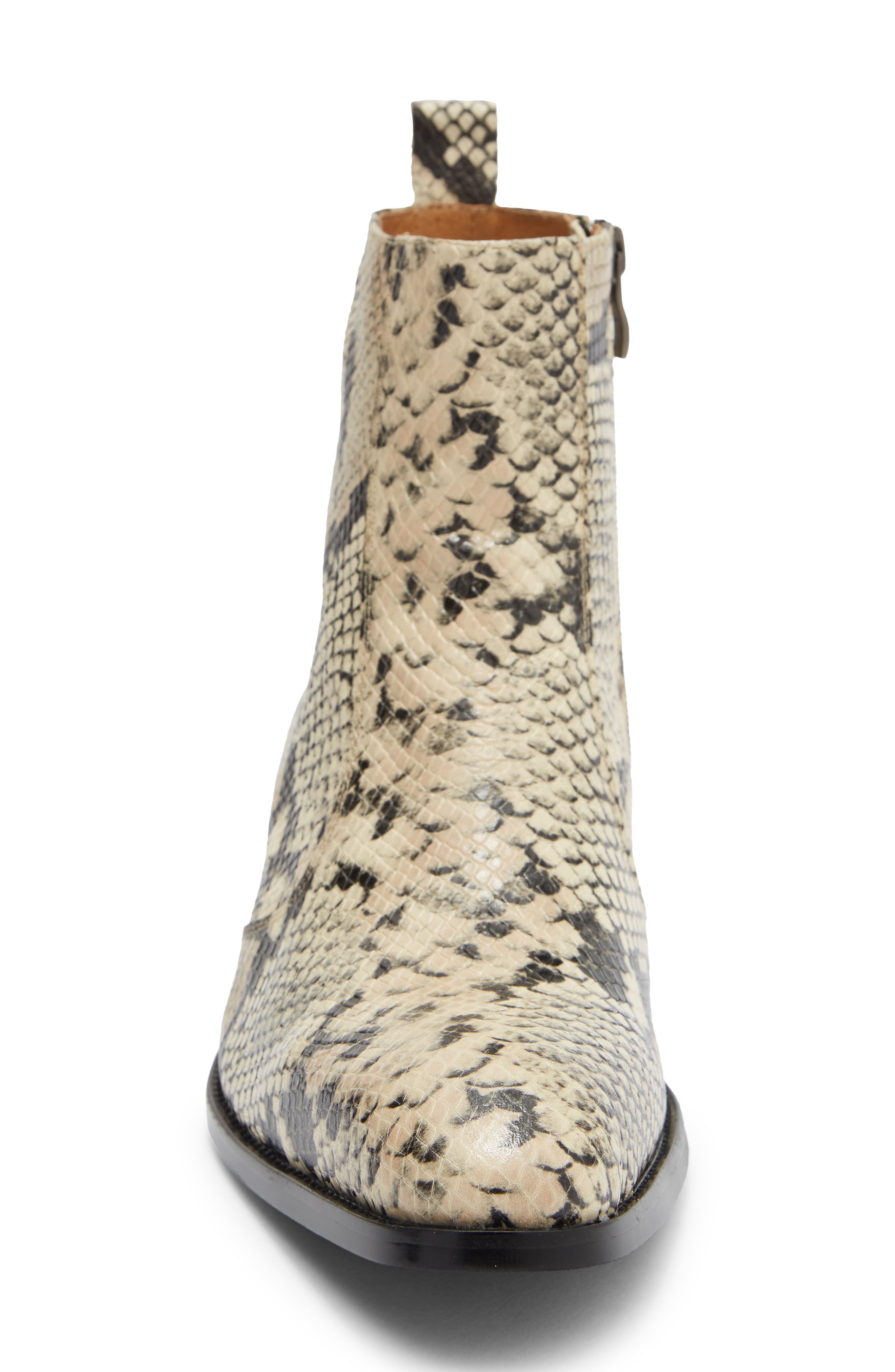 Gabriel Leather Boot, Alternate, color, BONE