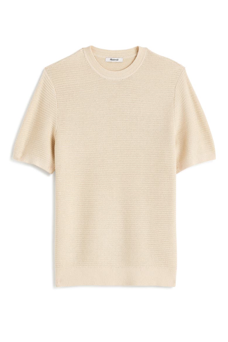Zigzag Stitch Sweater Top, Alternate, color, PARCHMENT