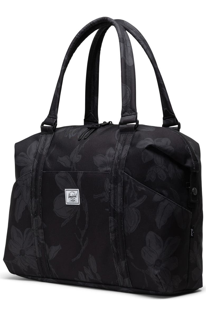 Herschel Supply Co. Strand Recycled Polyester Duffle Bag, Alternate, color, Block Print Floral
