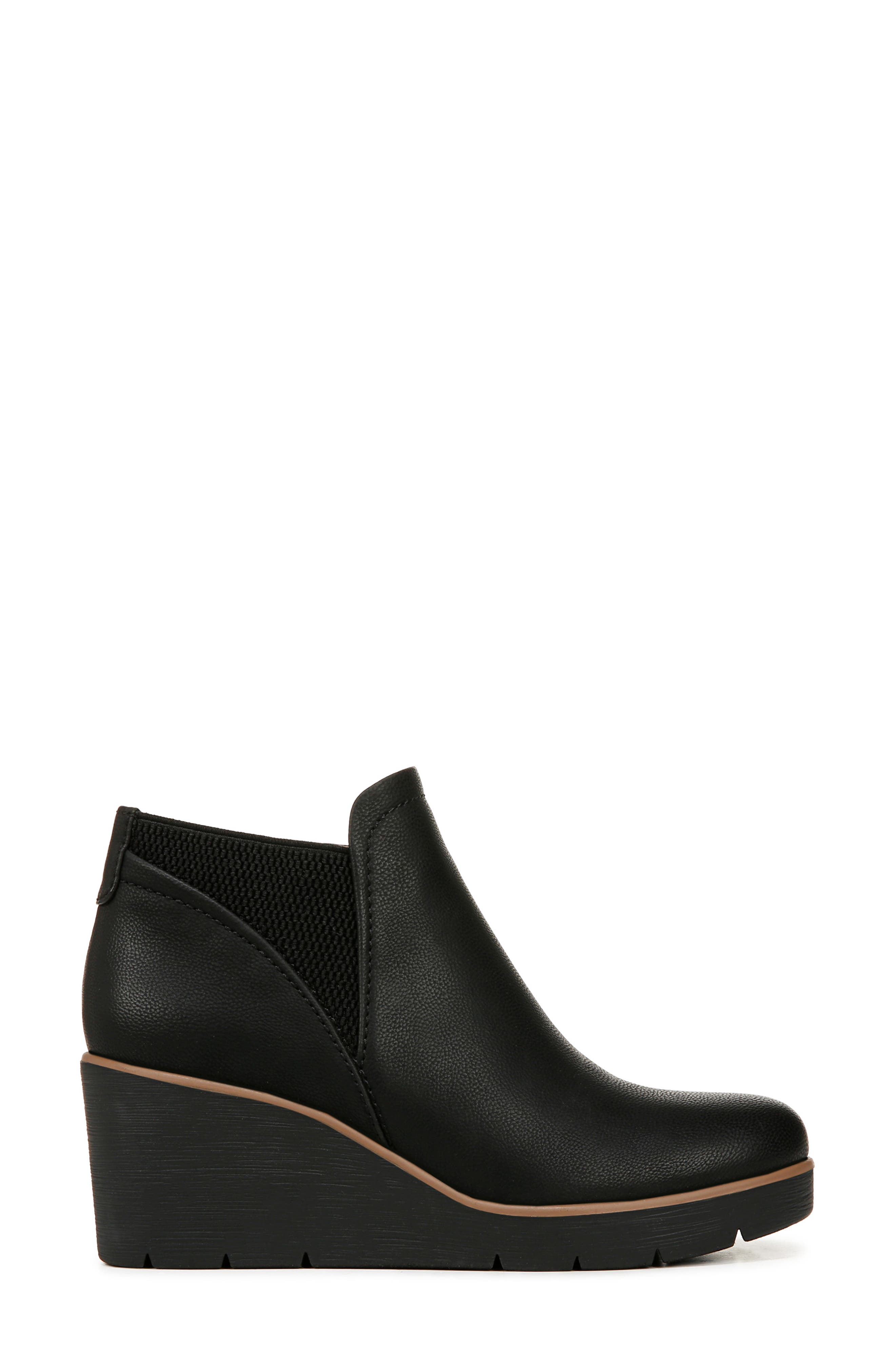 SOUL NATURALIZER Affirm Wedge Bootie, Alternate, color, Black Faux Leather