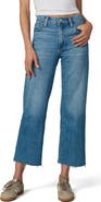 Joe's The Blake Raw Hem High Waist Crop Wide Leg Jeans