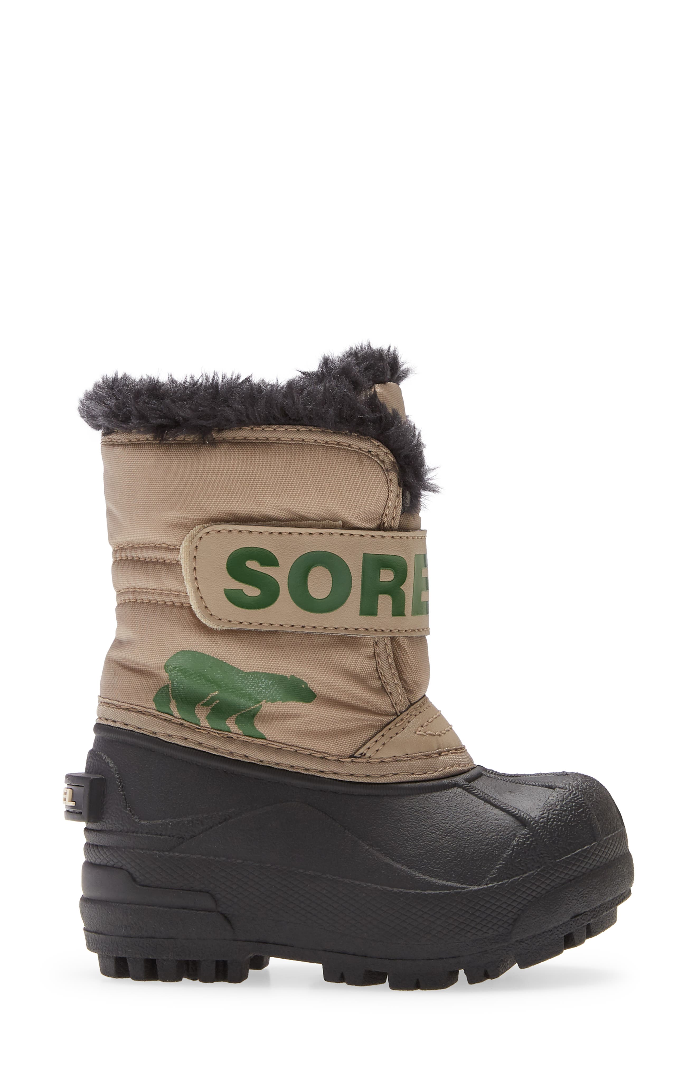 Kids' Snow Commander Insulated Waterproof Boot, Alternate, color, KHAKI