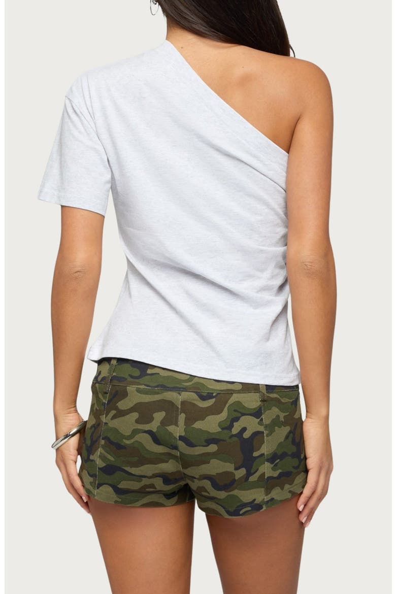 Yurey Gathered One Shoulder Top, Alternate, color, LIGHT-GRAY-MELANGE