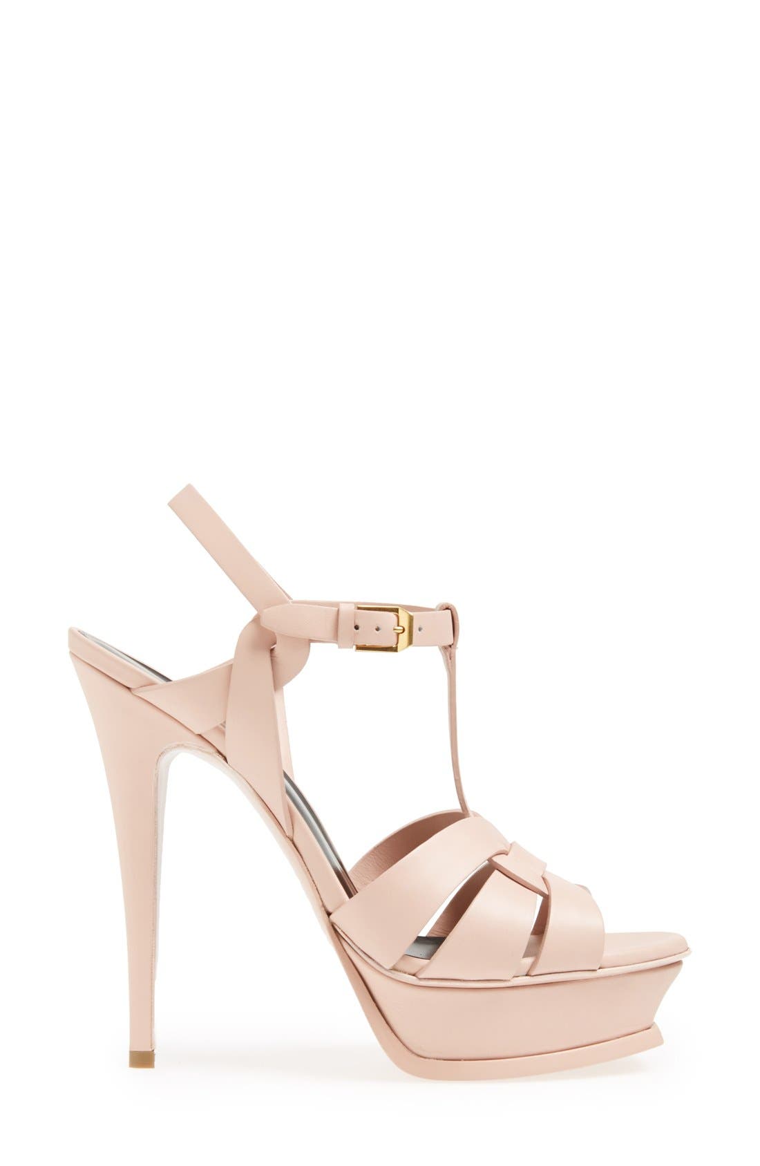 Tribute T-Strap Platform Sandal, Alternate, color, BLUSH