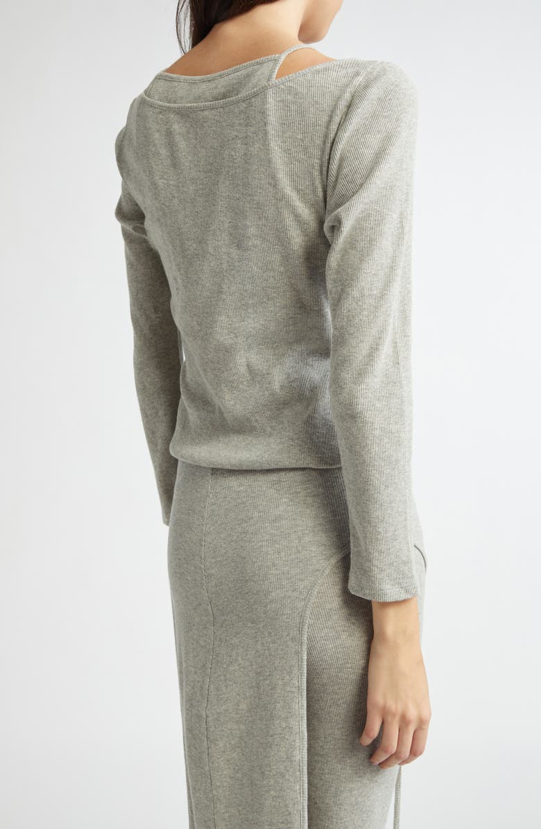 Eckhaus Latta Cotton Rib Flip Top, Alternate, color, 