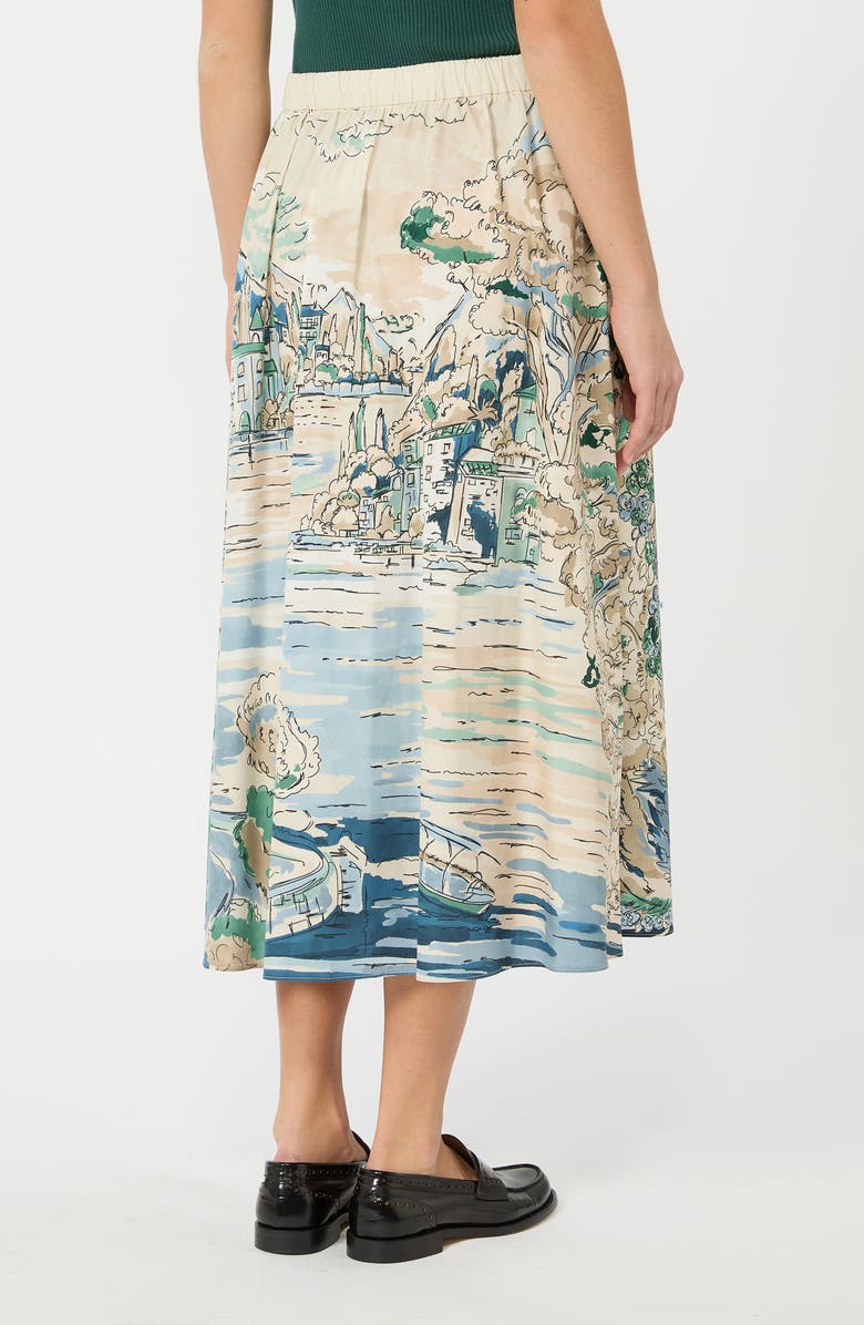 Weekend Max Mara Adepto Cotton Midi Skirt, Alternate, color,