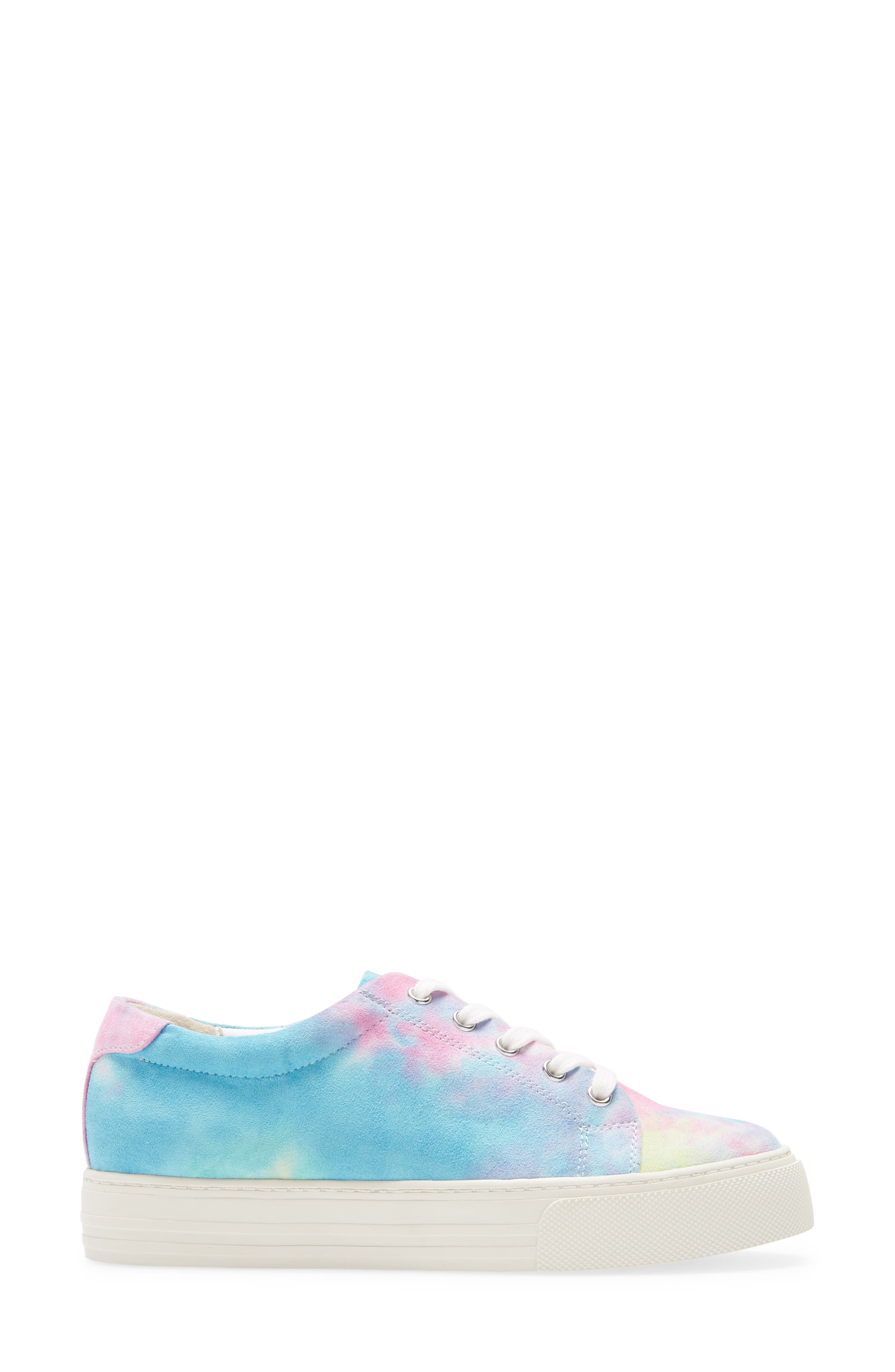 Support Vegan Platform Sneaker, Alternate, color, BLUE TIE DYE FABRIC