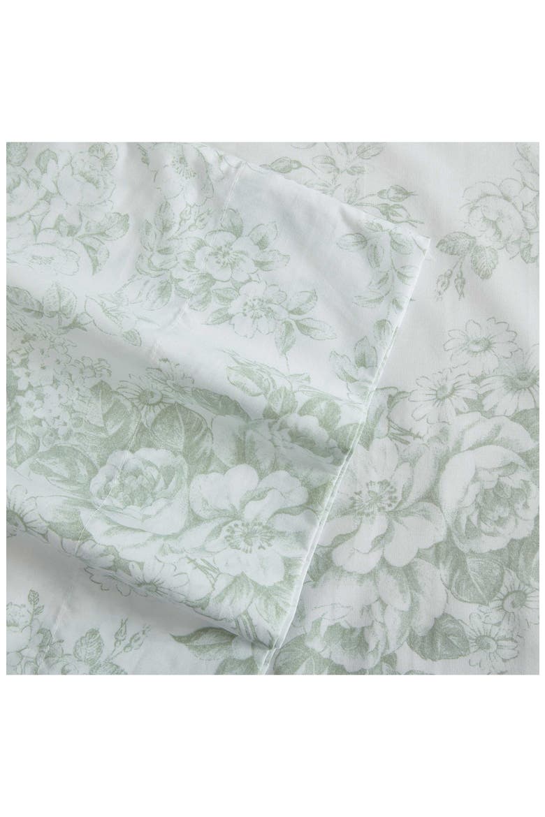 Toile Delight 4-Piece Cotton Sheet Set, Alternate, color, PASTEL GREEN