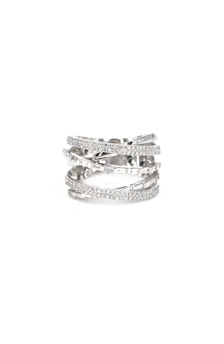 Mazin Jewels Gwen Ring, Main, color, Silver