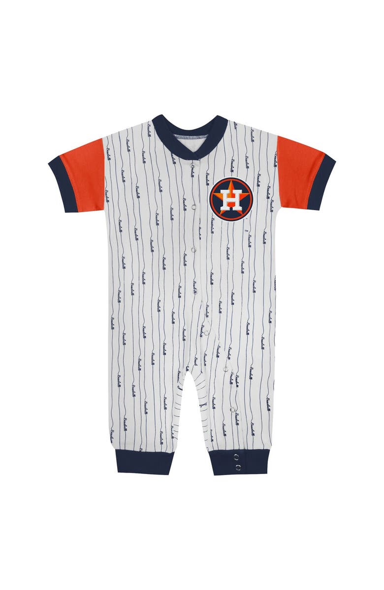 Outerstuff Infant Fanatics Branded White Houston Astros Logo Best Series Full-Snap Jumper, Alternate, color, White