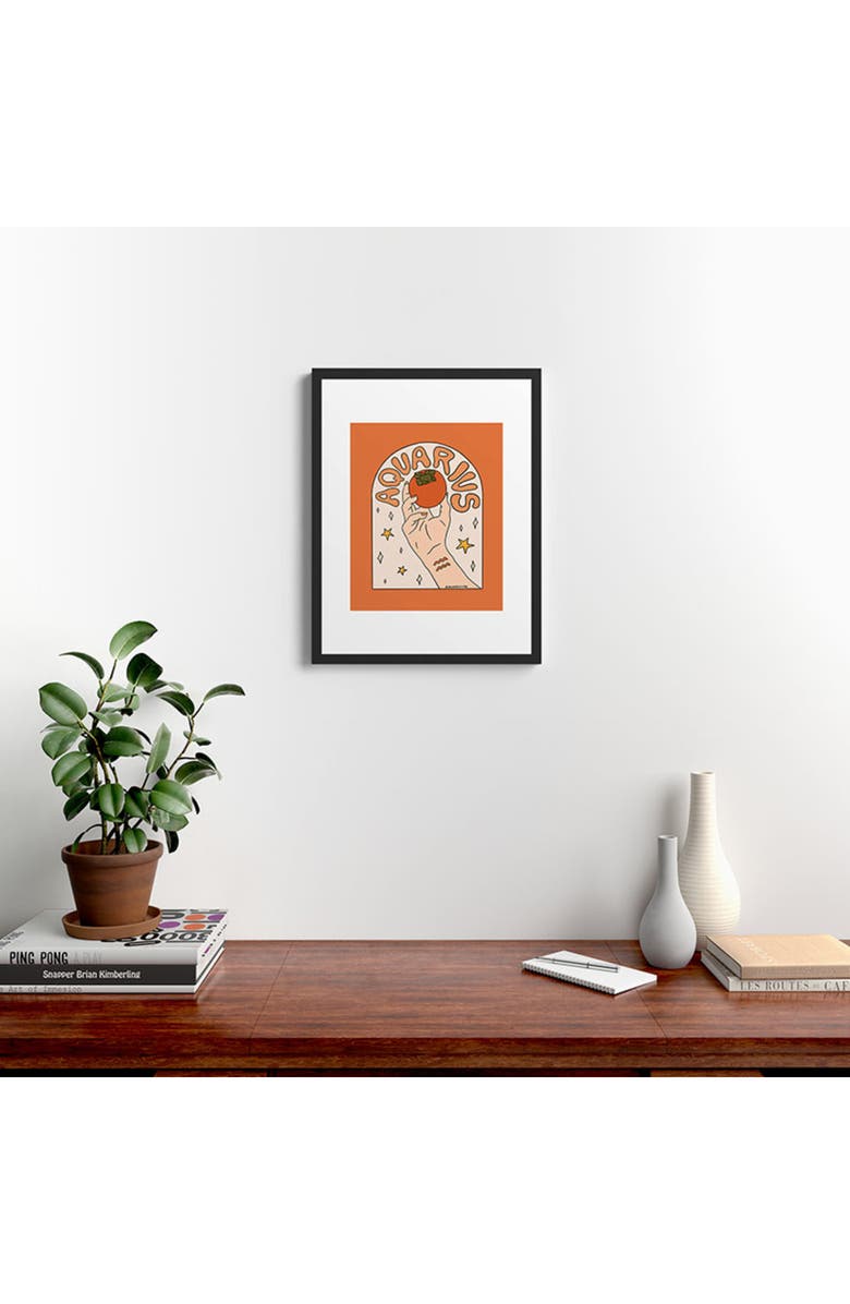 Deny Designs 'Aquarius Persimmon Doodle' by Meg, Alternate, color, 