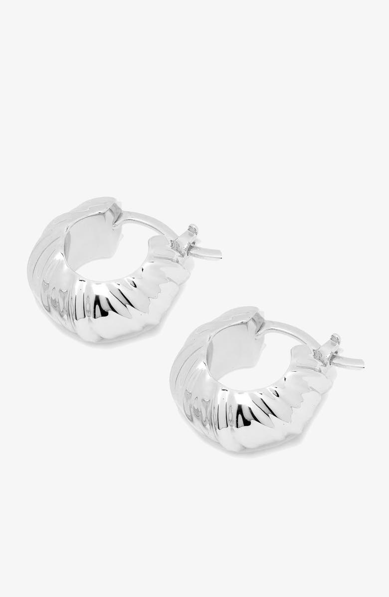 YOJ Kola Hoops in Silver, Alternate, color, Silver