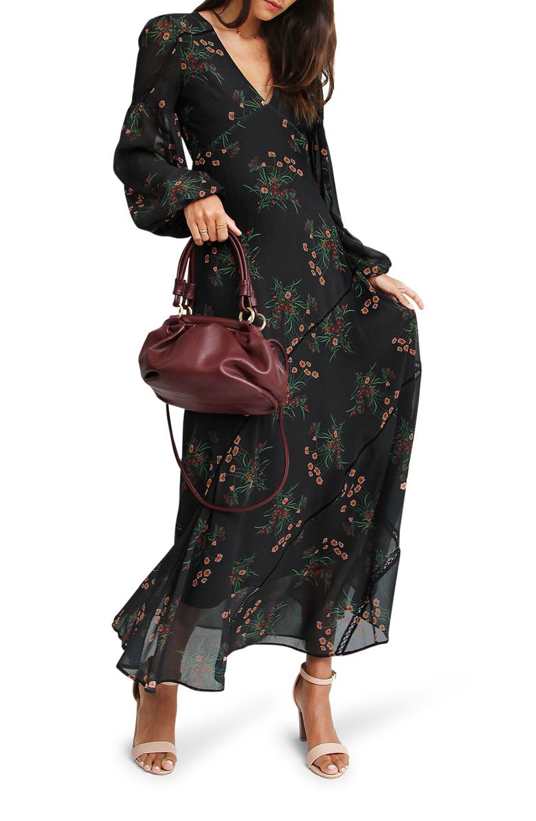 Belle & Bloom In Your Dreams Maxi Dress, Alternate, color, Black