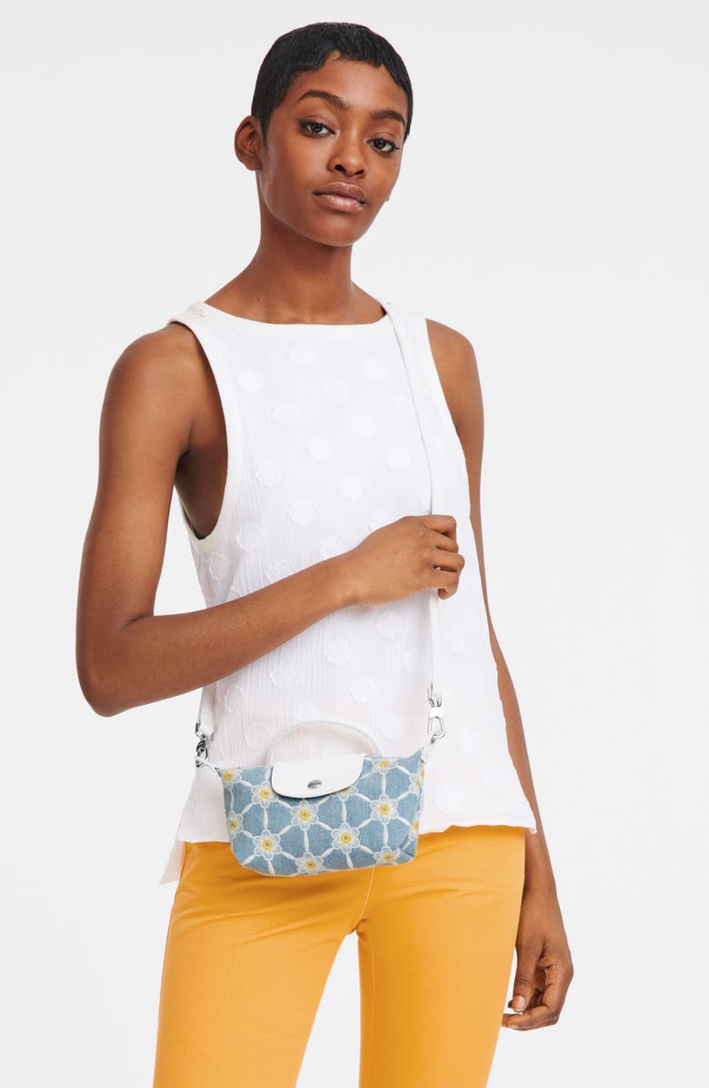 Longchamp Le Pliage Daisy Cosmetics Case, Alternate, color,