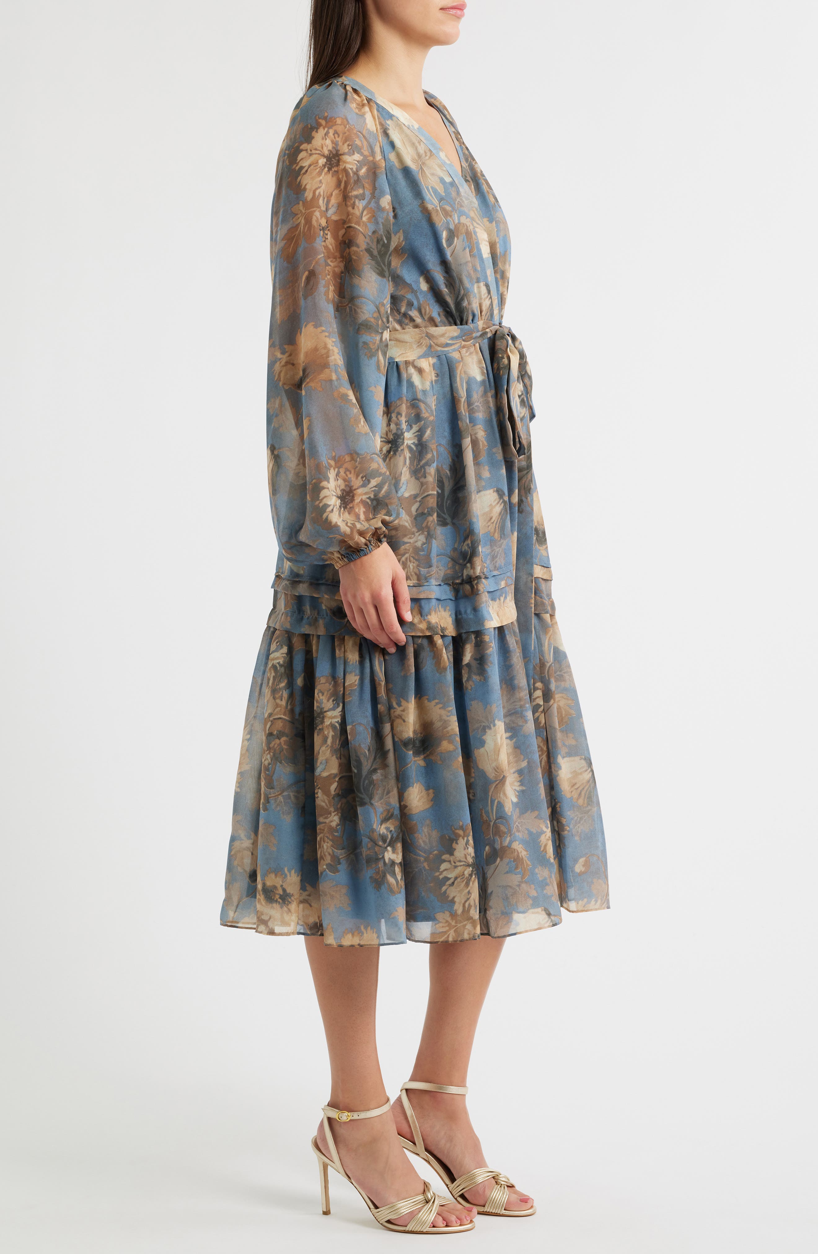 belle long sleeve dress Belle Long Sleeve Midi Dress (Women)