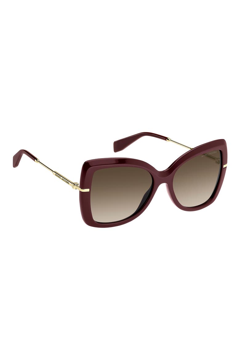 56mm Gradient Butterfly Sunglasses, Alternate, color, 0LHF-HA