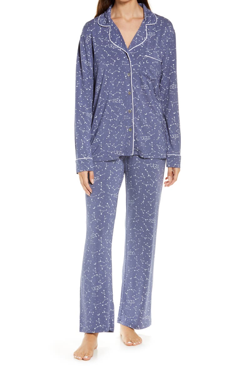 Lenon Jersey Pajamas, Main, color, CONSTELLATION