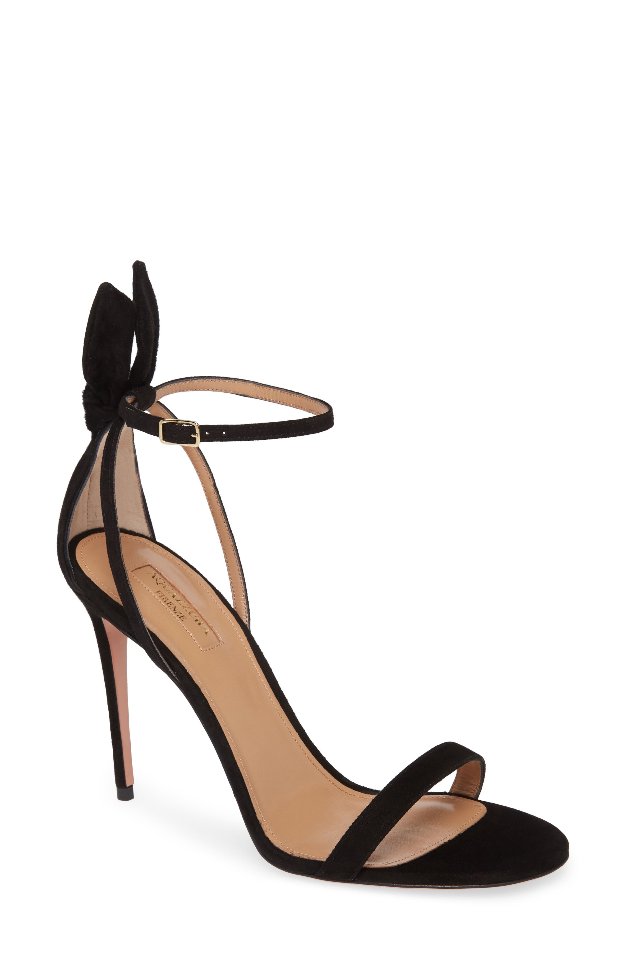 Aquazzura Bow Tie Stiletto Sandal, Main, color, 