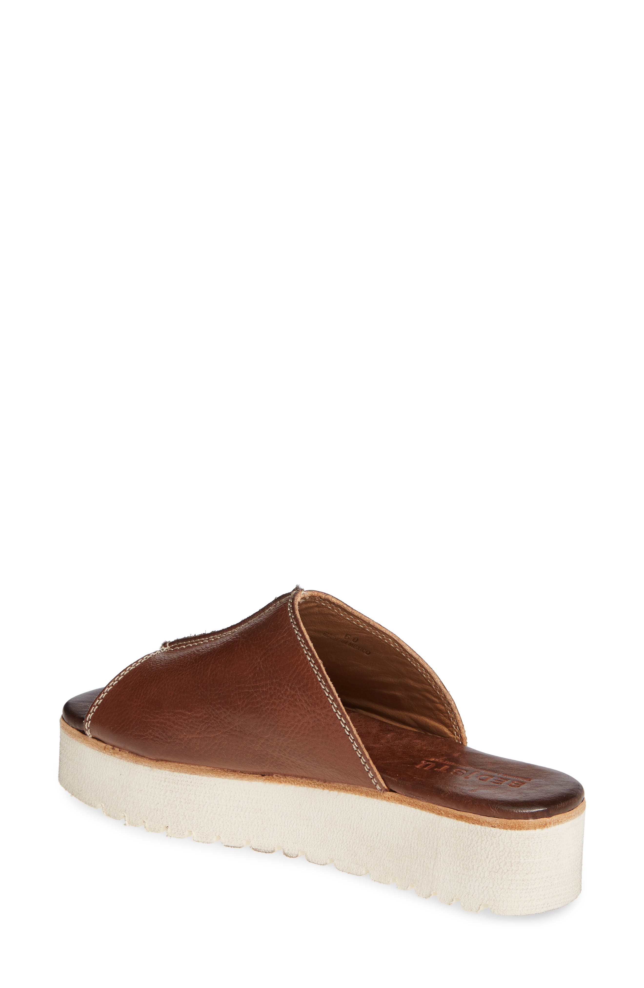 Fairlee II Platform Slide Sandal, Alternate, color, TEAK RUSTIC