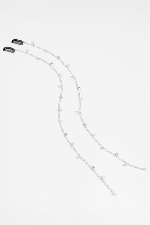 Midnight Pearl Hair Chain