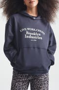 Brooklyn Industries Logo Print Hoodie