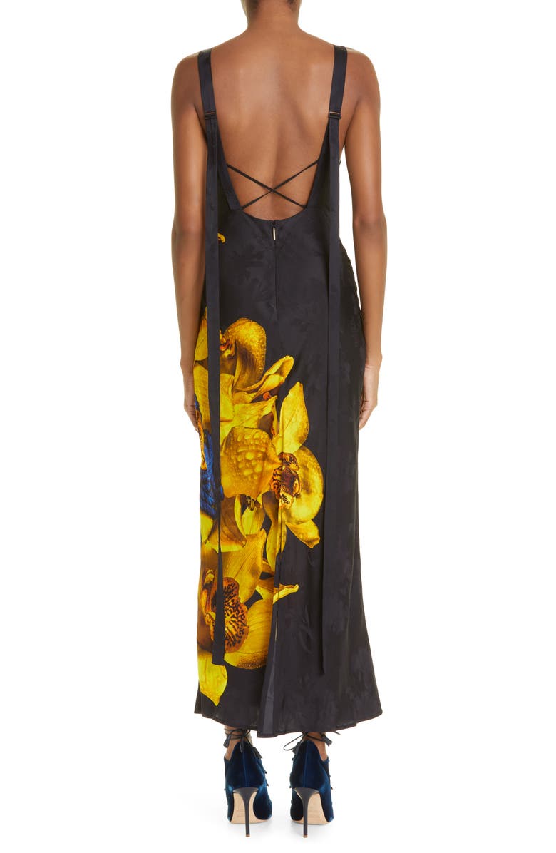 Jason Wu Collection Floral Placement Print Dress, Alternate, color, 