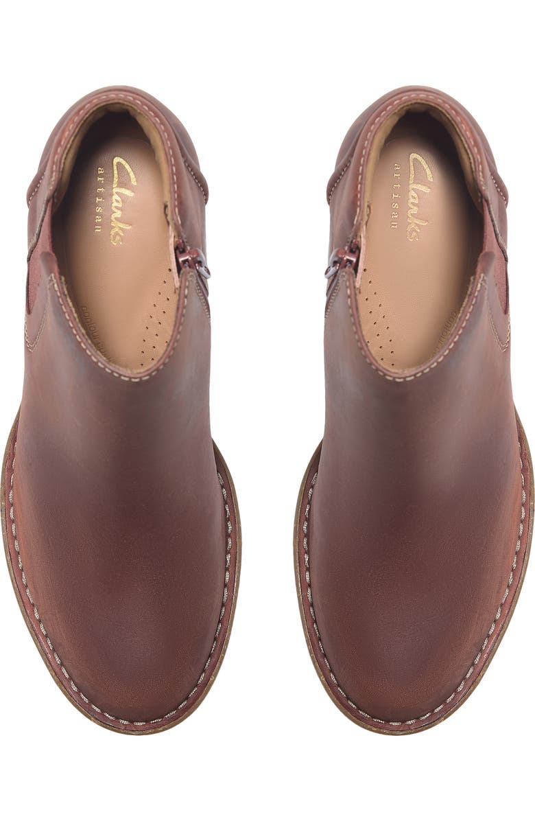 Clarks<sup>®</sup> Kastela Ankle Bootie, Alternate, color, Chestnut Leather