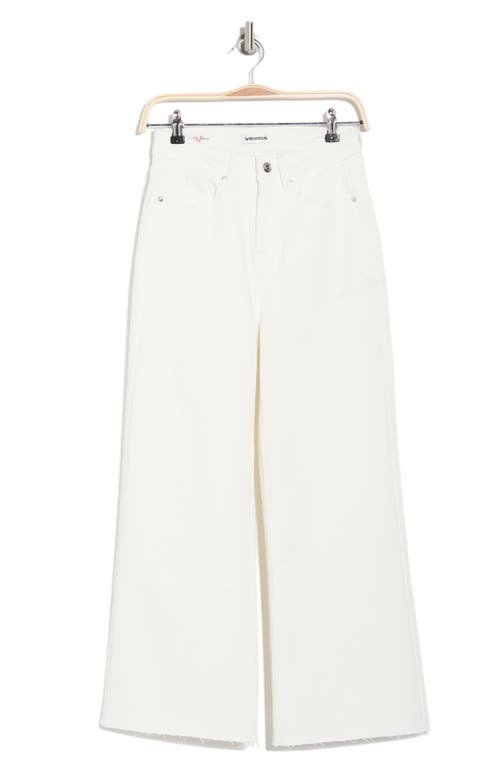 Vigoss Dylan Crop Wide Leg Jeans In White