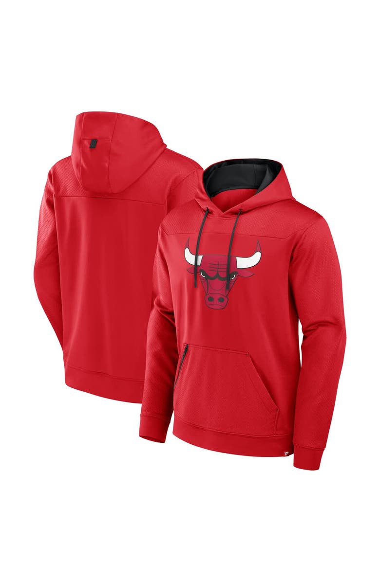 FANATICS Men's Fanatics  Red Chicago Bulls Reserve Defender Pullover Hoodie, Main, color, 