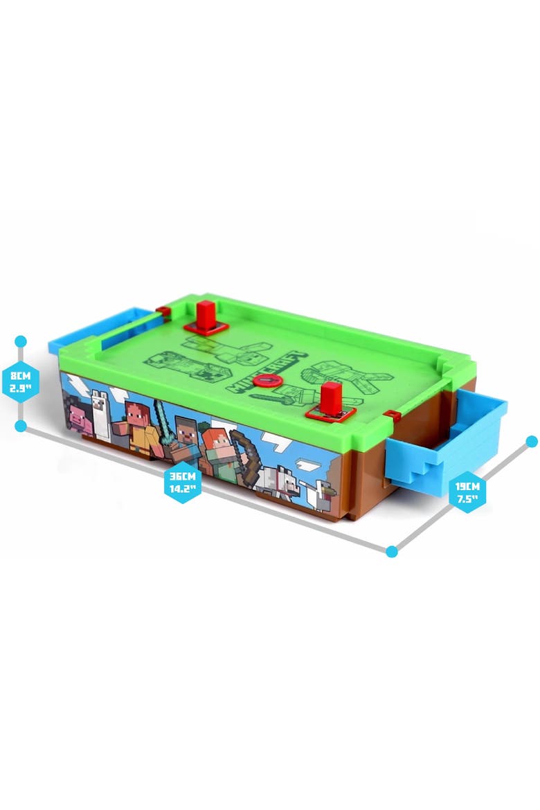 Mini Arcade Air Hockey, Overworld, 14 Inch Motorized Tabletop Game, Alternate, color, Multicolored