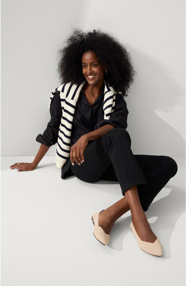 Rothy's The Point II, Alternate, color, Ecru