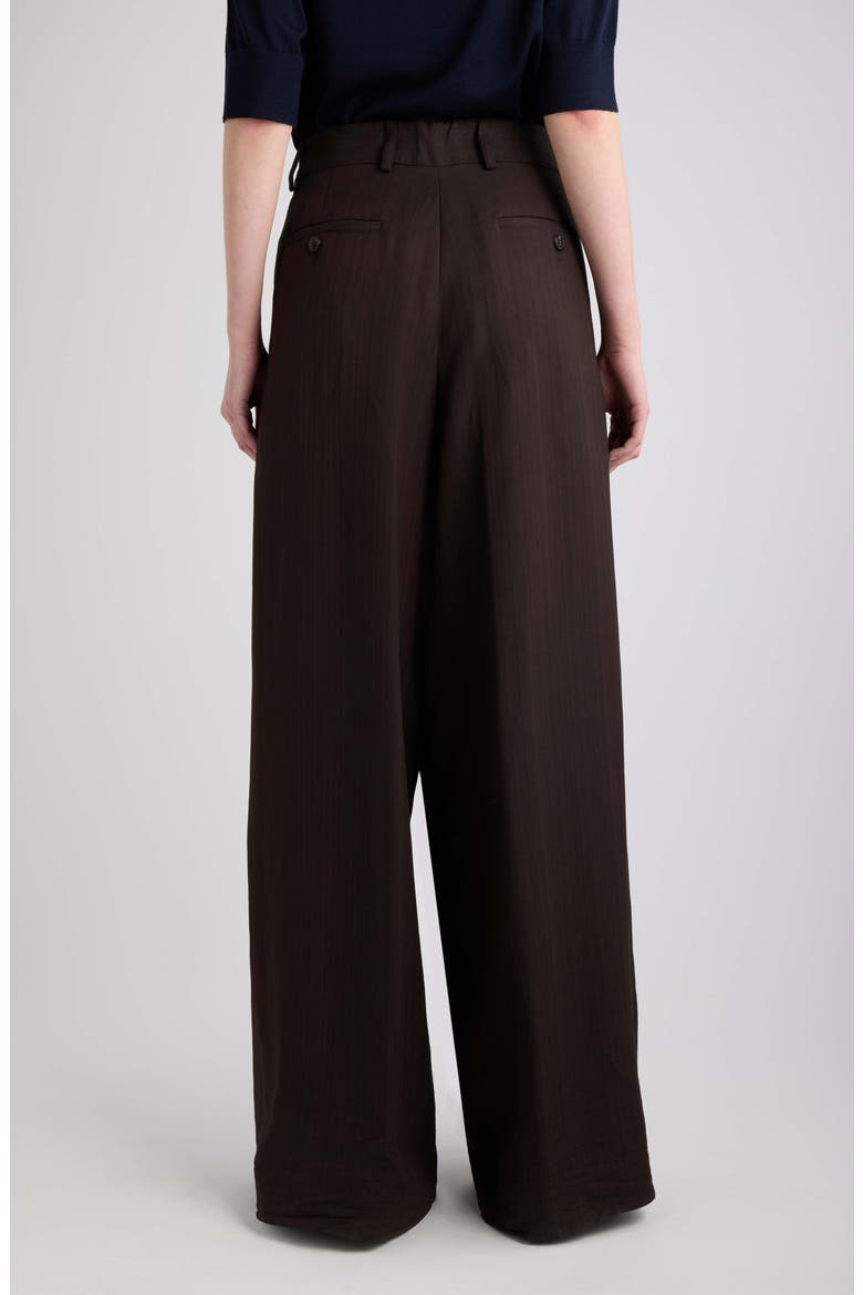 Podium Wide Leg Pants, Alternate, color, BROWN