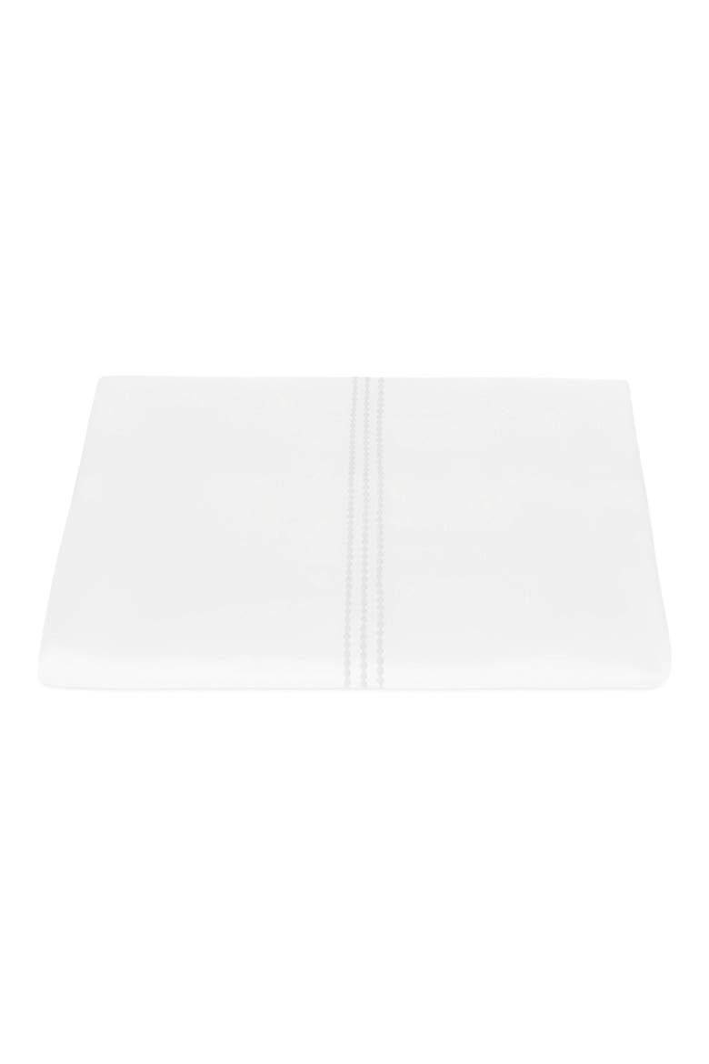 Amara Triple Pearl Embroidered Duvet Cover, Main, color, WHITE