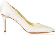 Freya Rose Chelsea Pointed Toe Pearl Heel Pump